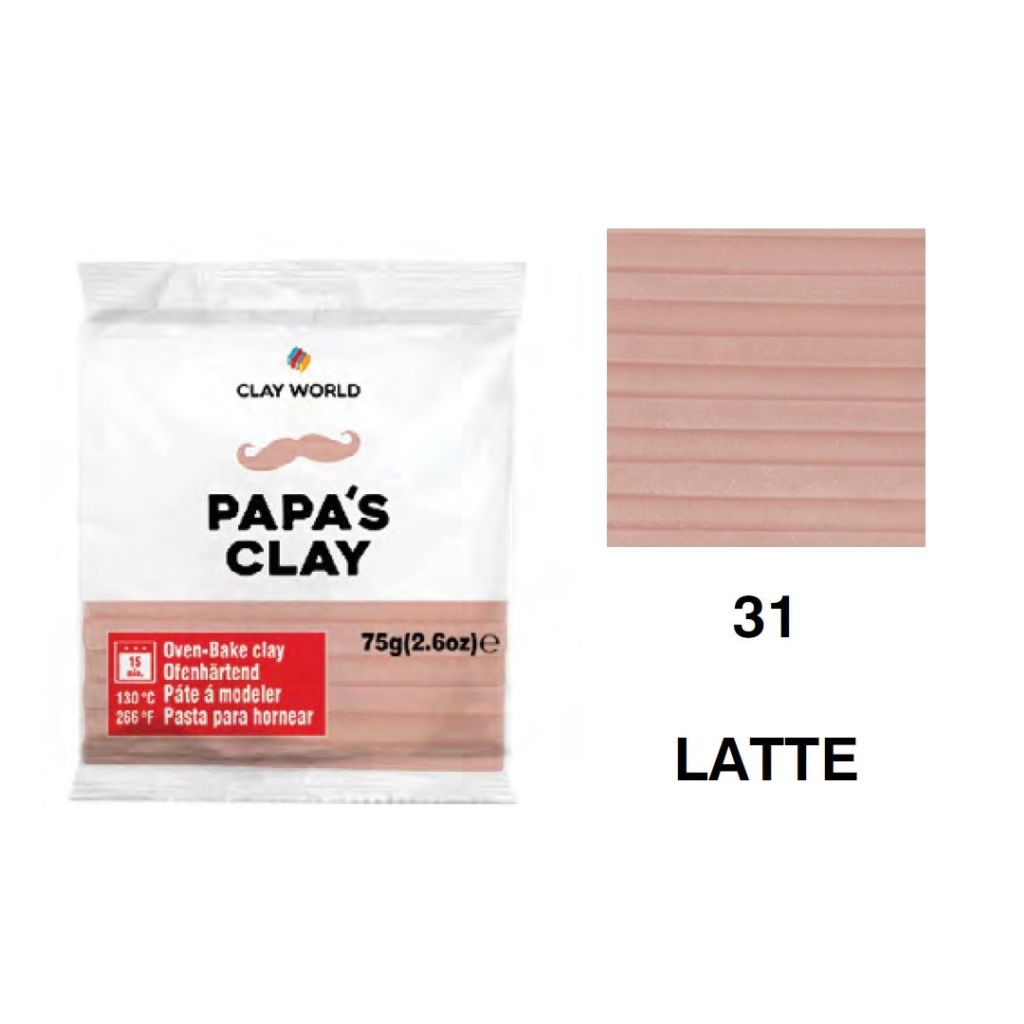 Papa's Clay - Polymer Clay 75 Grams - Latte (31)