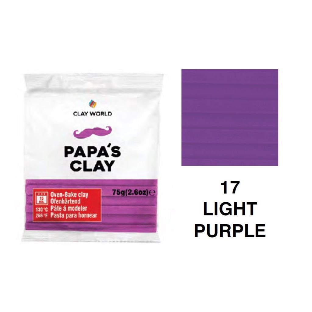 Papa's Clay - Polymer Clay 75 Grams - Light Purple (17)