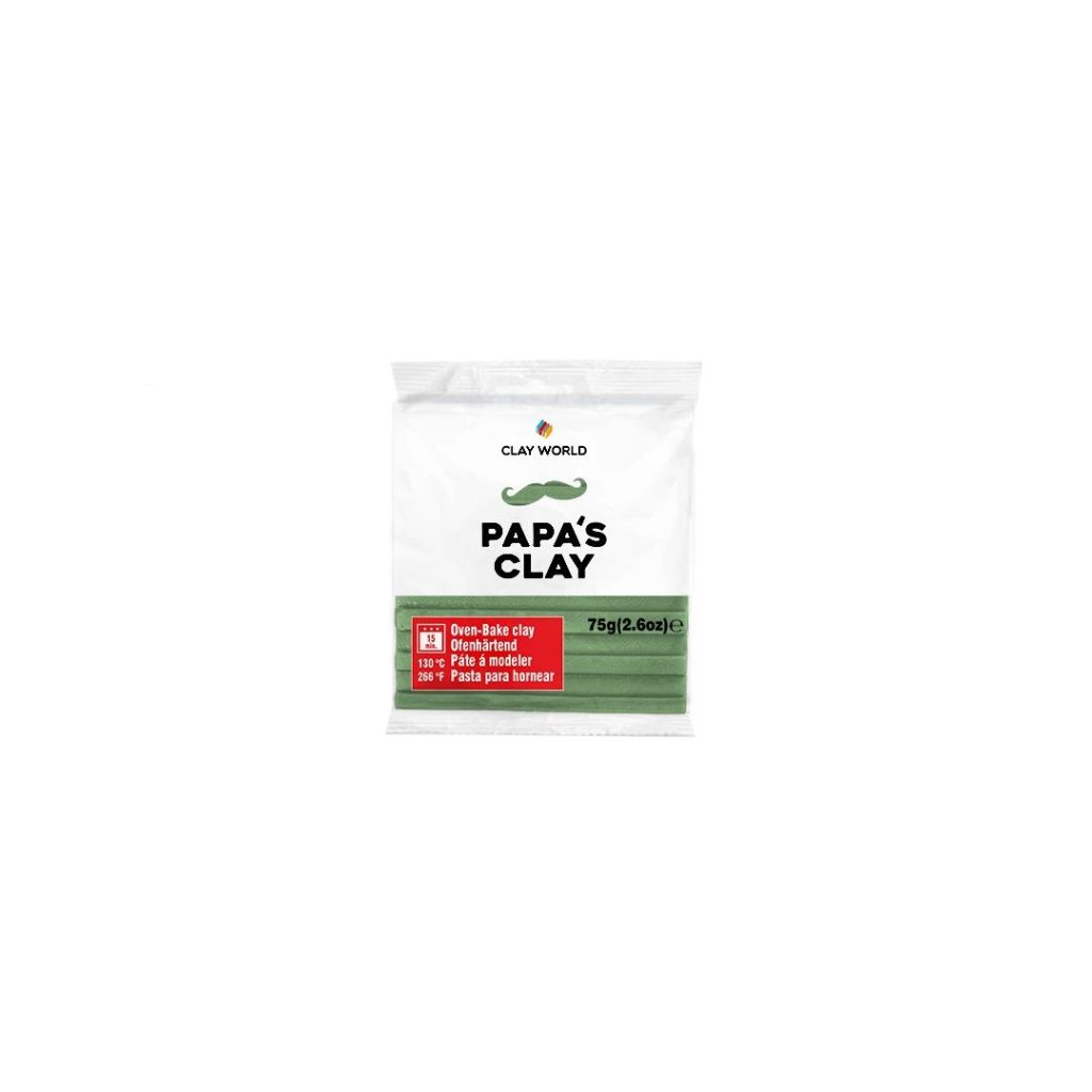 Papa's Clay - Polymer Clay 75 Grams - Olive Green (28)