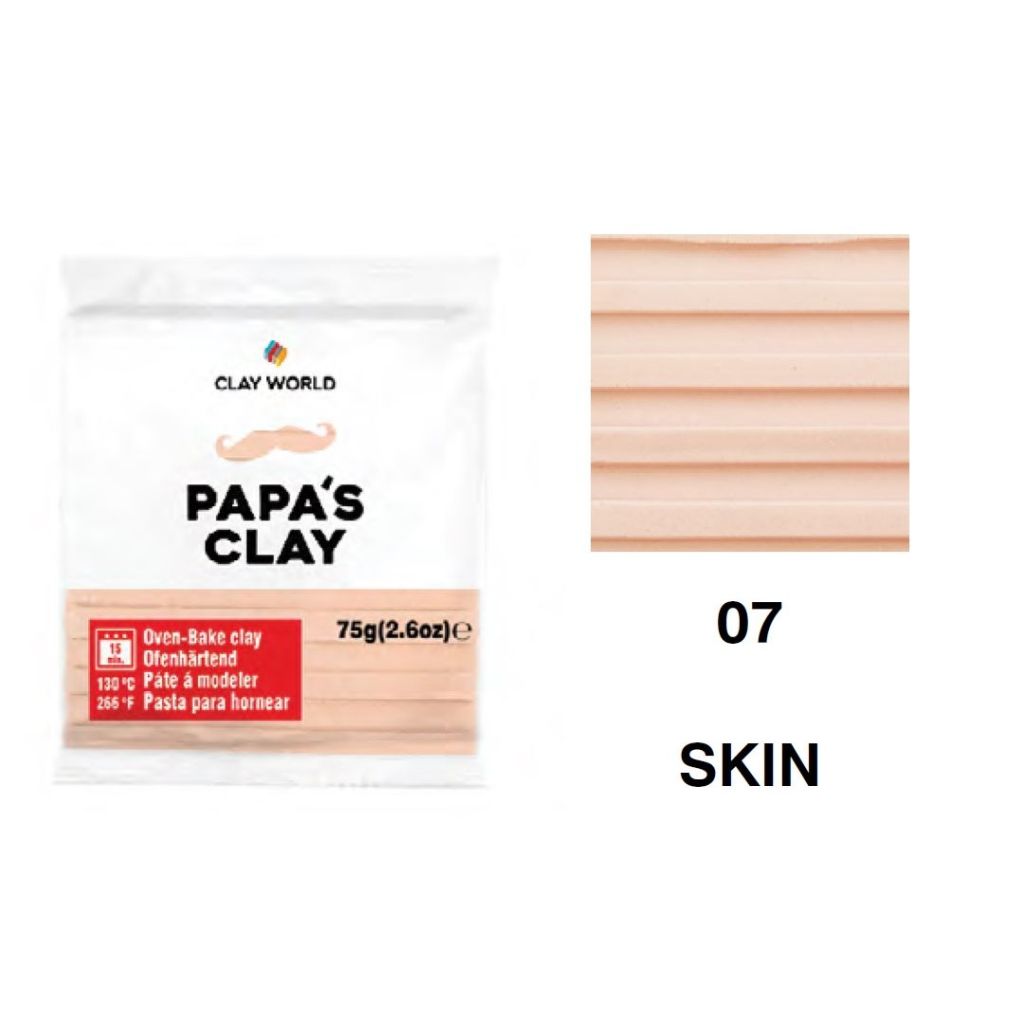 Papa's Clay - Polymer Clay 75 Grams - Skin (07)