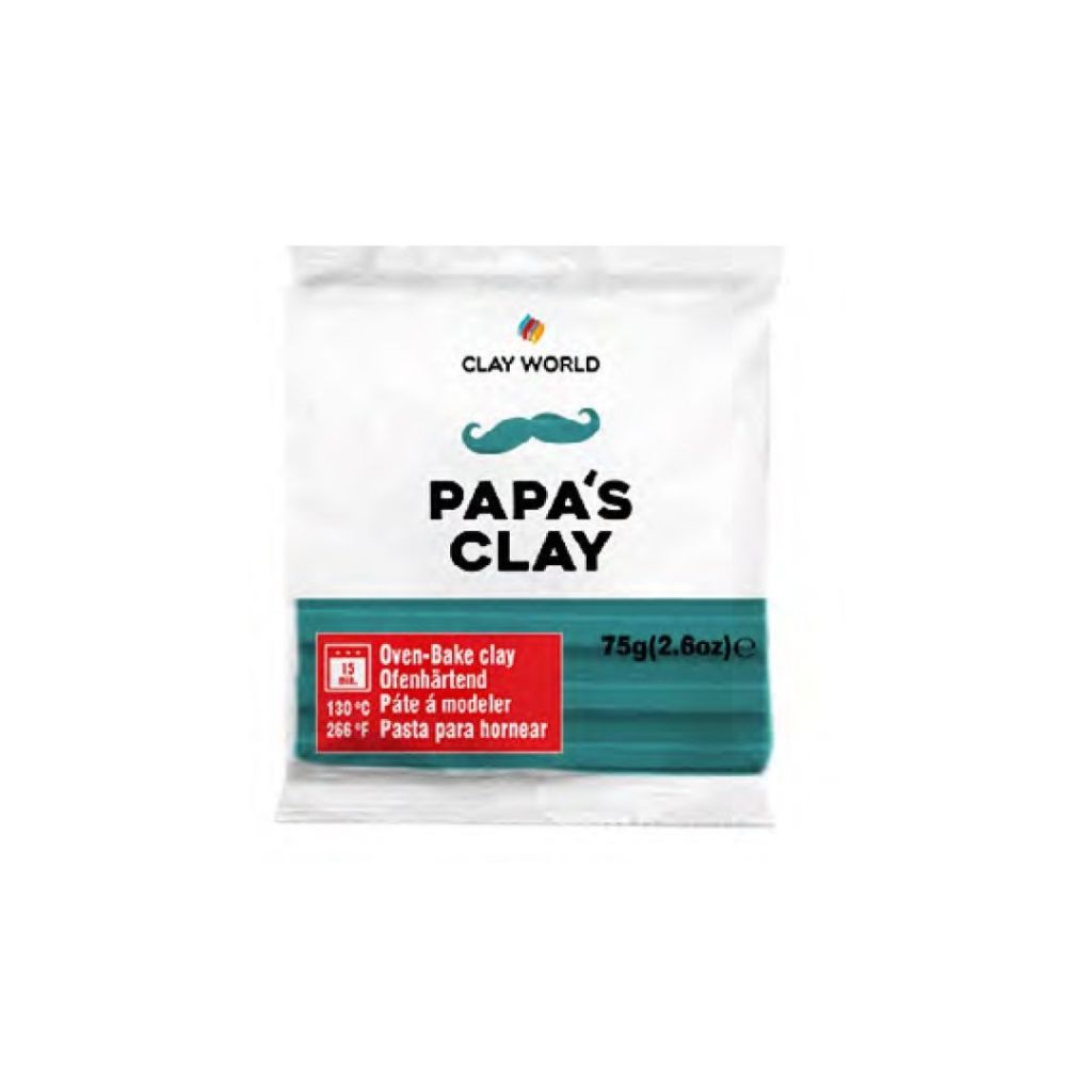 Papa's Clay - Polymer Clay 75 Grams - Turquoise Blue (22)