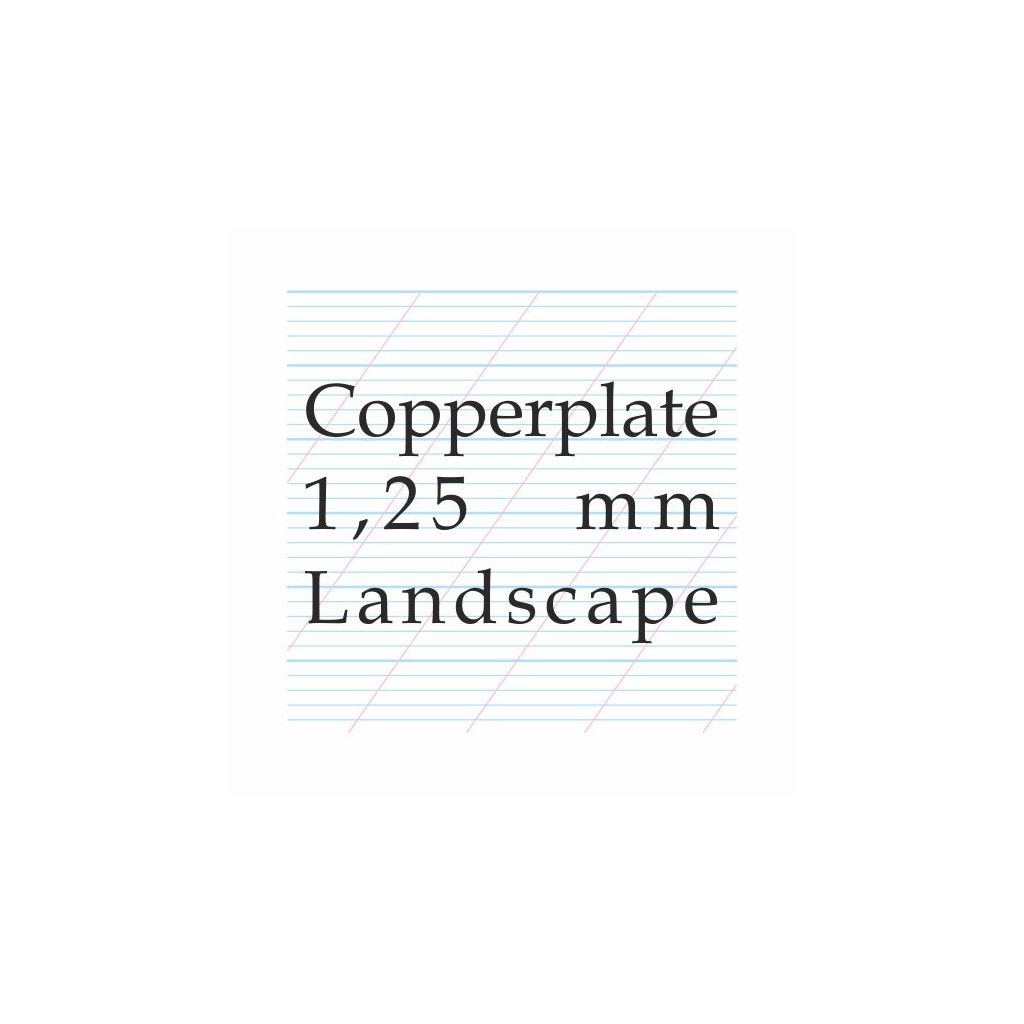 Art Essentials Calligraphy - 1.25 mm Copperplate, Spencerian Landscape - A4 (21 cm x 29.7 cm) Natural White Extra Smooth 120 GSM Paper, Polypack of 10 Sheets