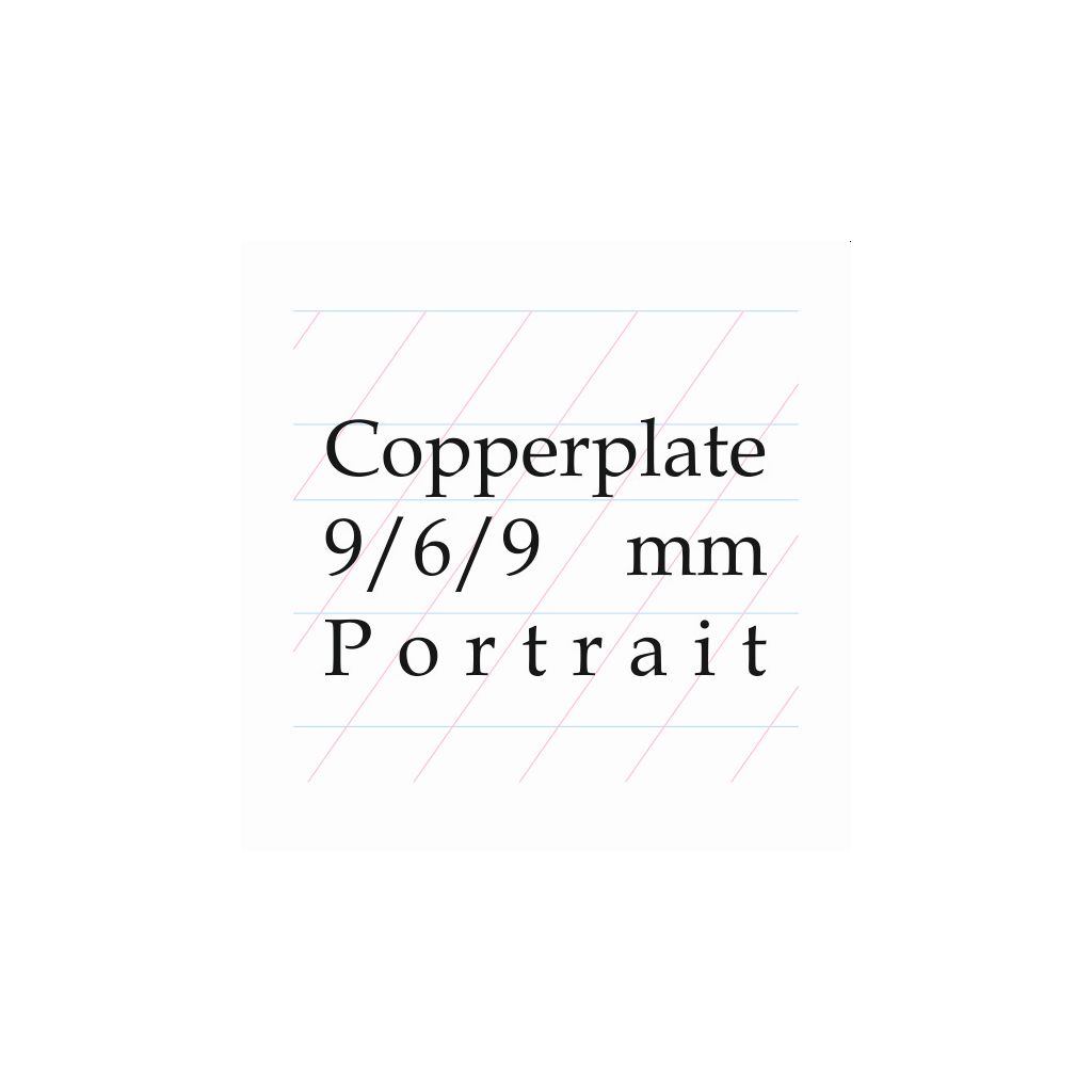 Art Essentials Calligraphy - 9/6/9 Copperplate, Spencerian Portrait - A4 (21 cm x 29.7 cm) Natural White Extra Smooth 120 GSM Paper, Polypack of 10 Sheets