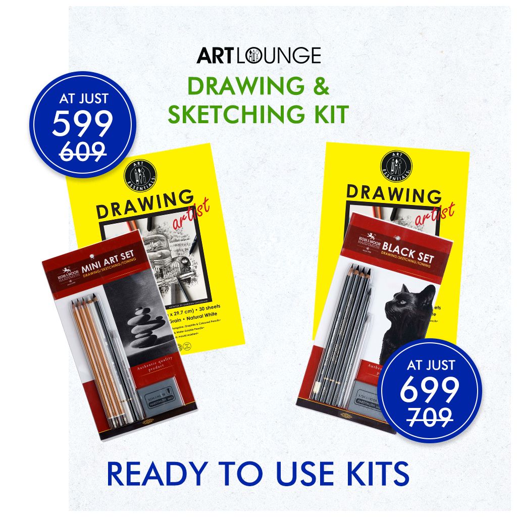Ready to Use - Drawing & Sketching Kit - 1 | Art Lounge