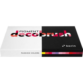 Karin Pigment DecoBrush Acrylic Marker - Passion Colours Set - 12 Colours