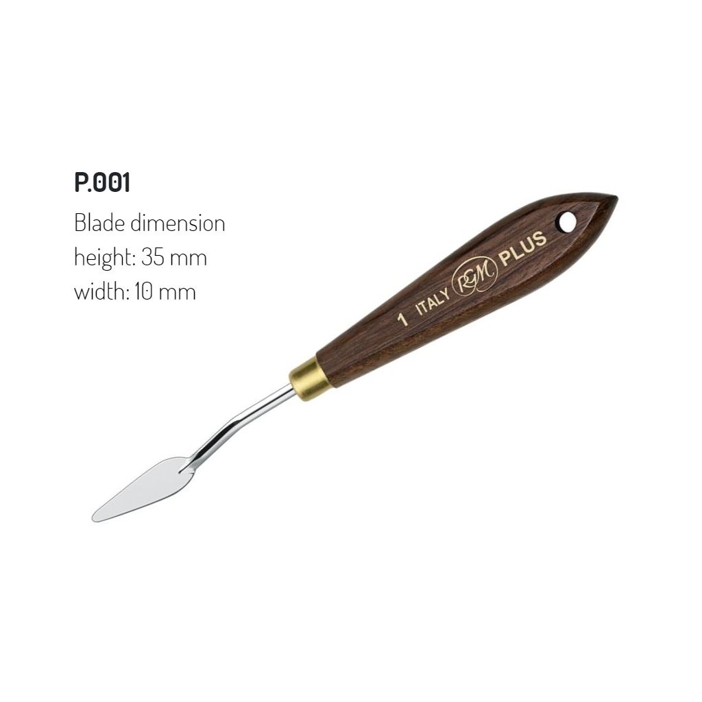 RGM - Plus Line - Painting Palette Knife - Wooden Handle - Design 1