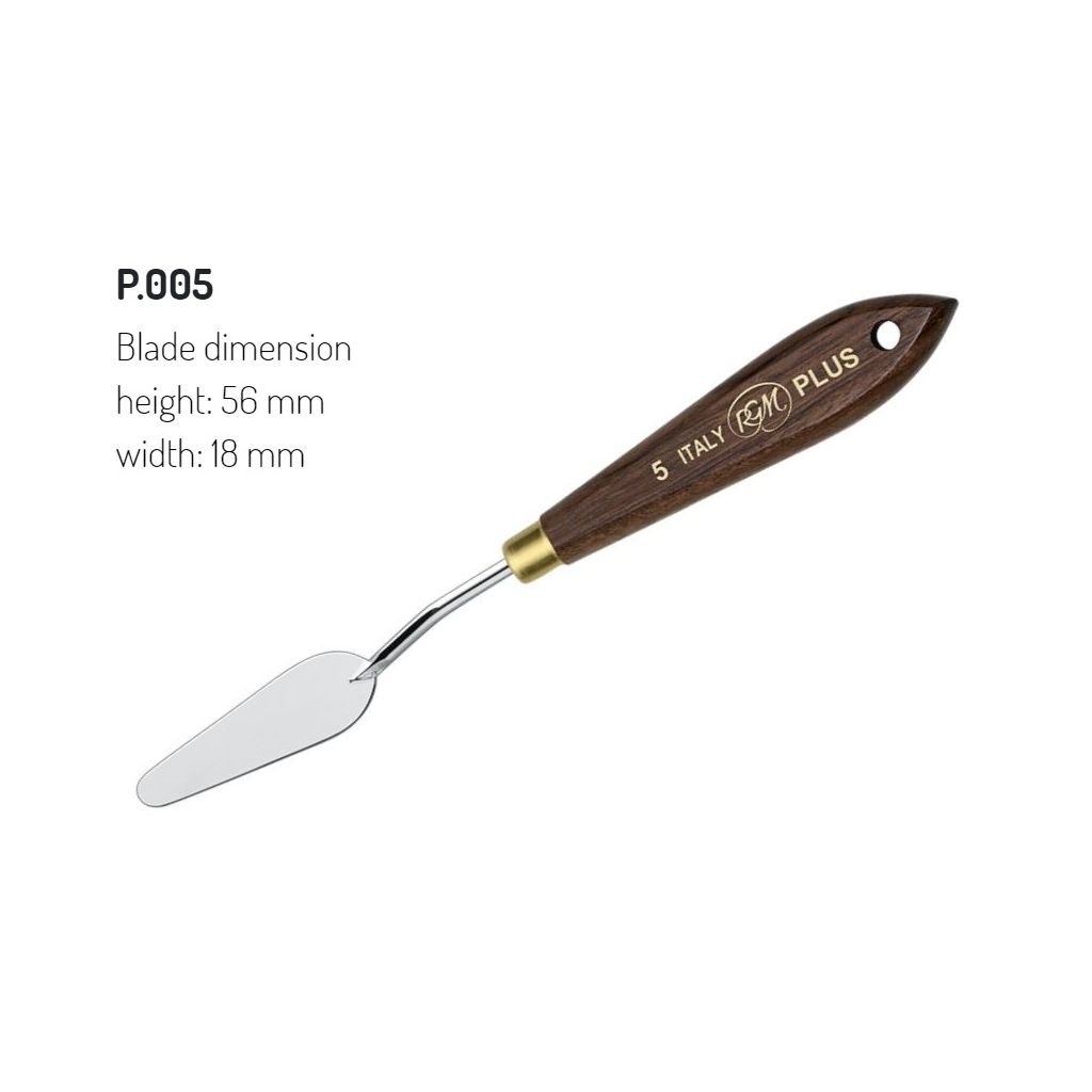 RGM - Plus Line - Painting Palette Knife - Wooden Handle - Design 5