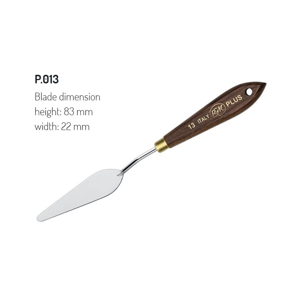 RGM - Plus Line - Painting Palette Knife - Wooden Handle - Design 13