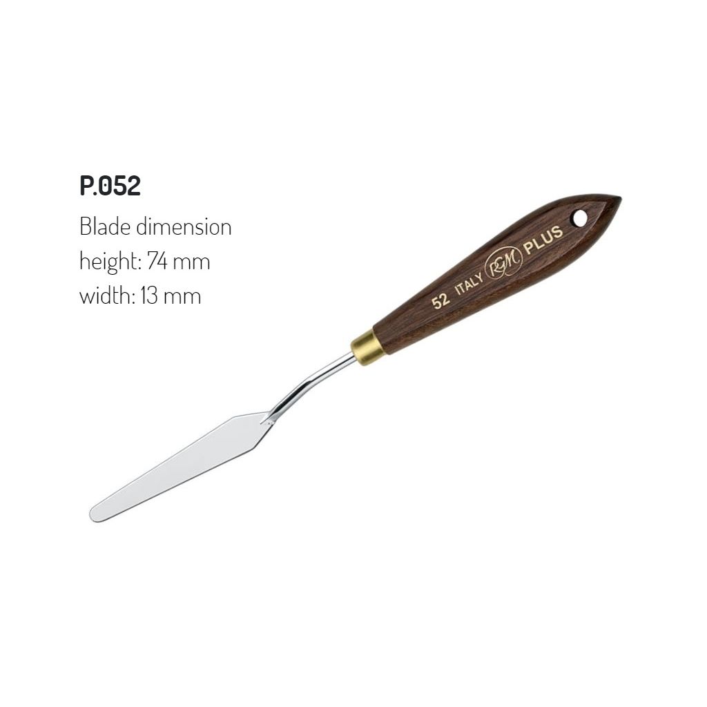 RGM - Plus Line - Painting Palette Knife - Wooden Handle - Design 52