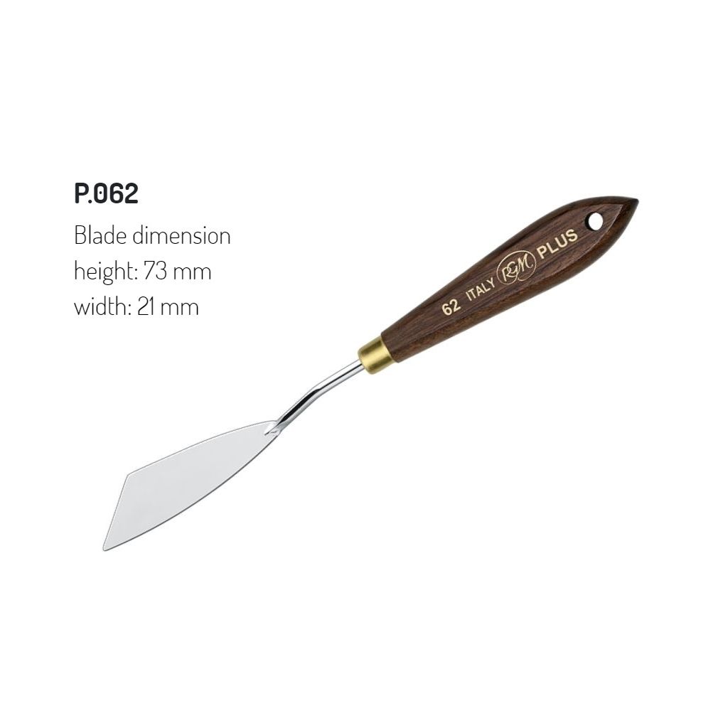 RGM - Plus Line - Painting Palette Knife - Wooden Handle - Design 62