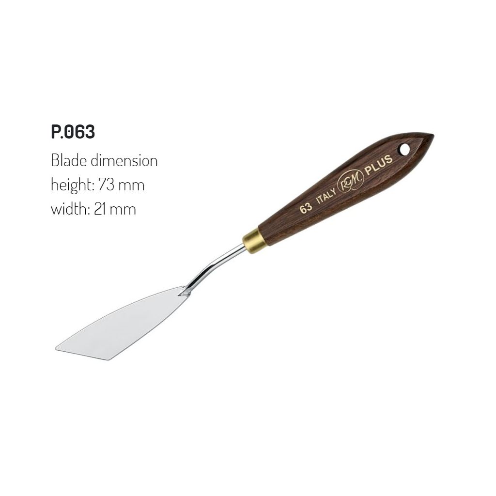 RGM - Plus Line - Painting Palette Knife - Wooden Handle - Design 63