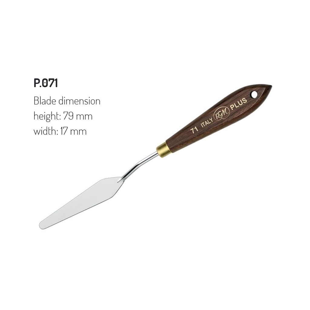 RGM - Plus Line - Painting Palette Knife - Wooden Handle - Design 71