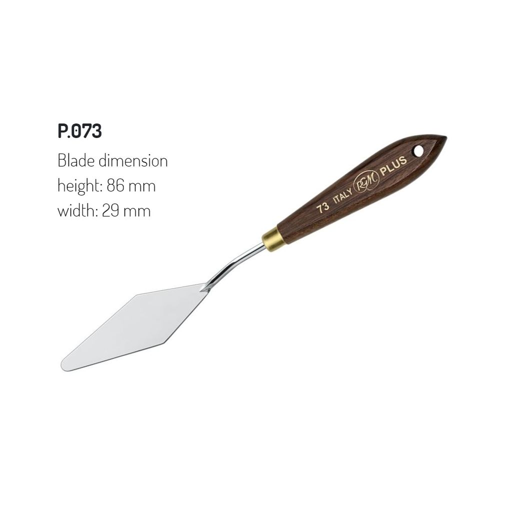 RGM - Plus Line - Painting Palette Knife - Wooden Handle - Design 73