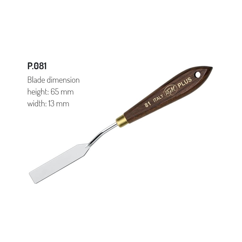 RGM - Plus Line - Painting Palette Knife - Wooden Handle - Design 81