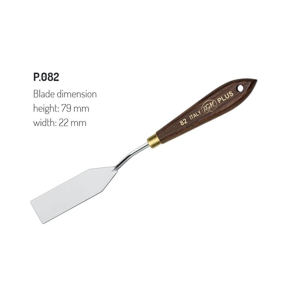 RGM - Plus Line - Painting Palette Knife - Wooden Handle - Design 82