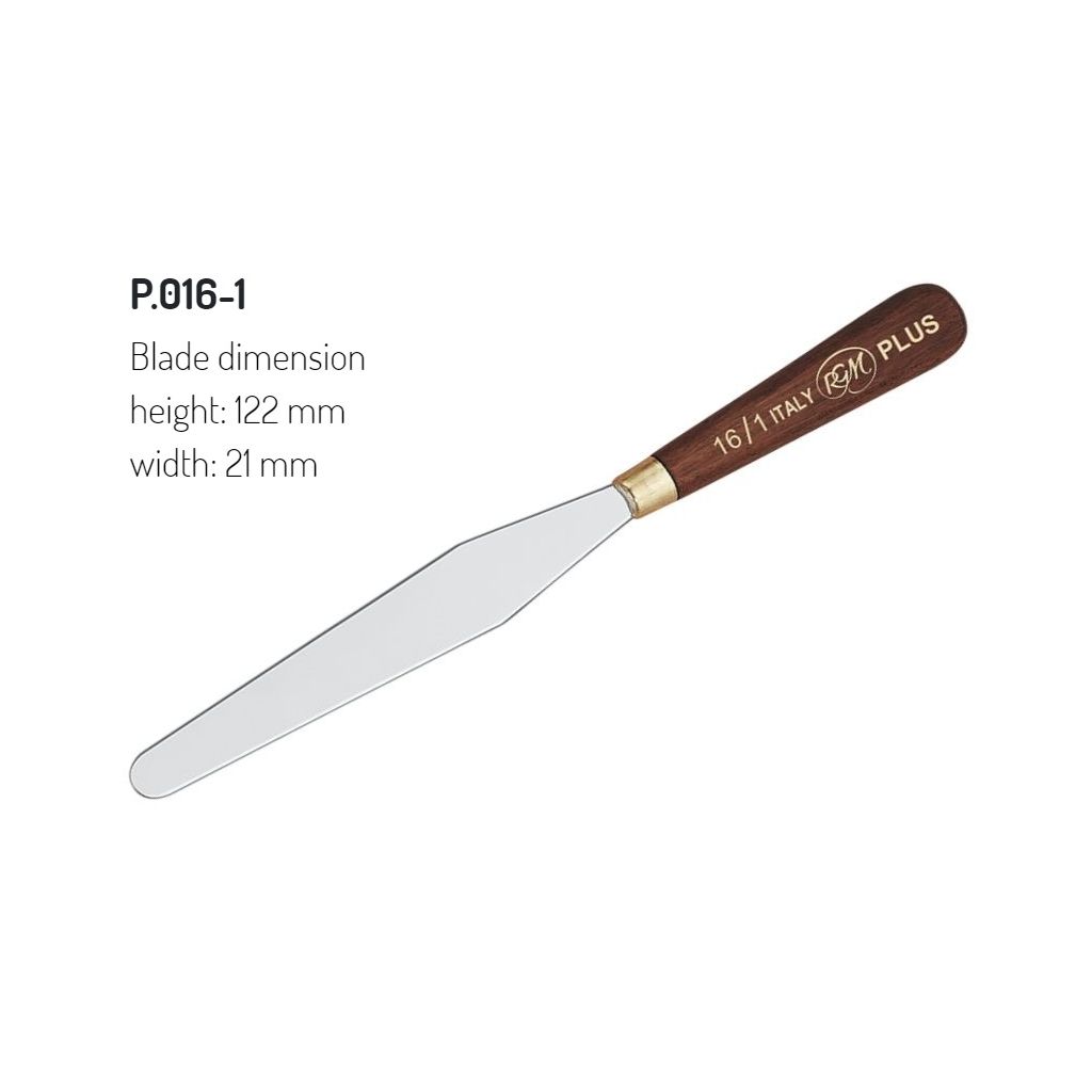 RGM - Plus Line - Painting Palette Knife - Wooden Handle - Design 16/1