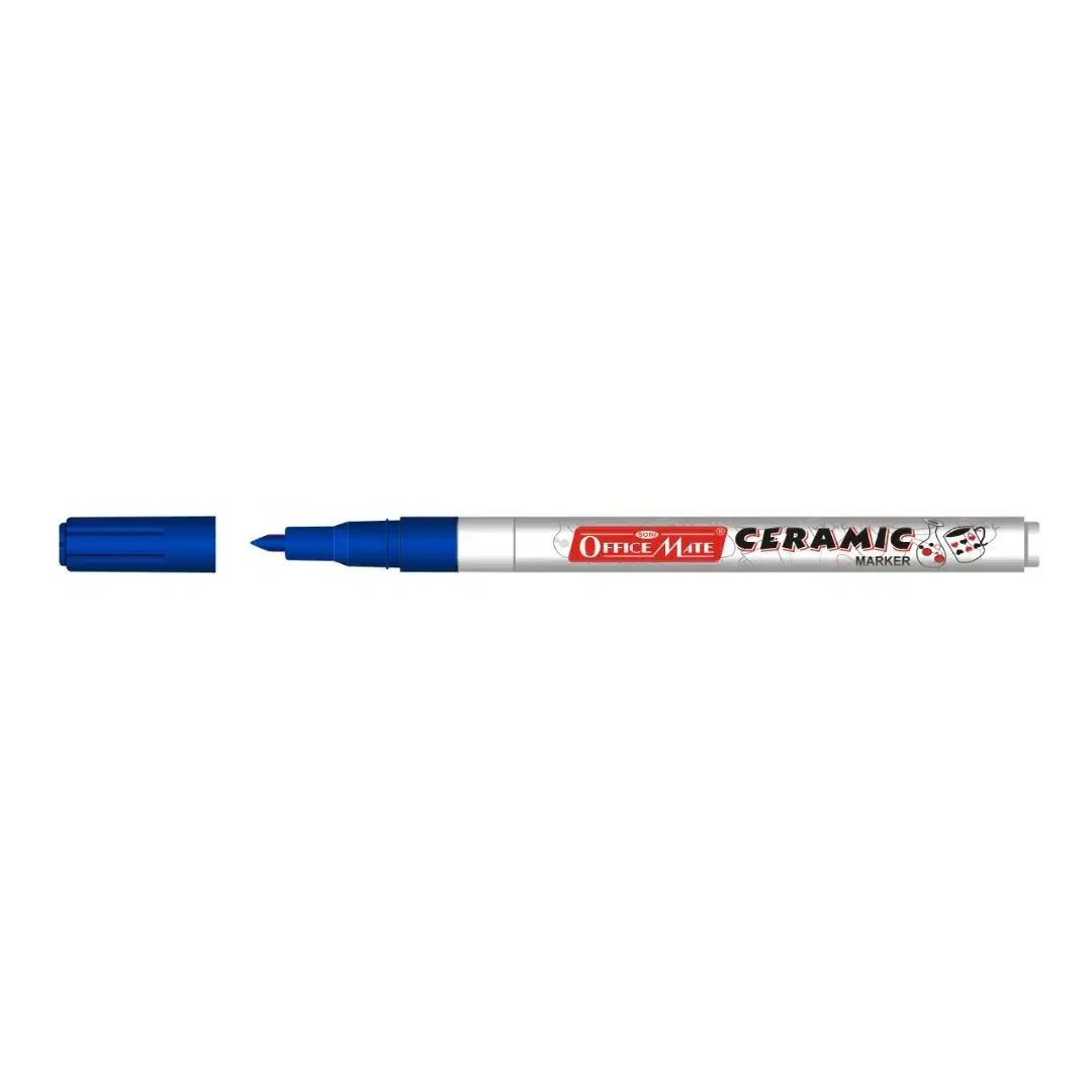 Soni Officemate Slim Ceramic Marker - Fine Tip (3.05 MM) - Blue