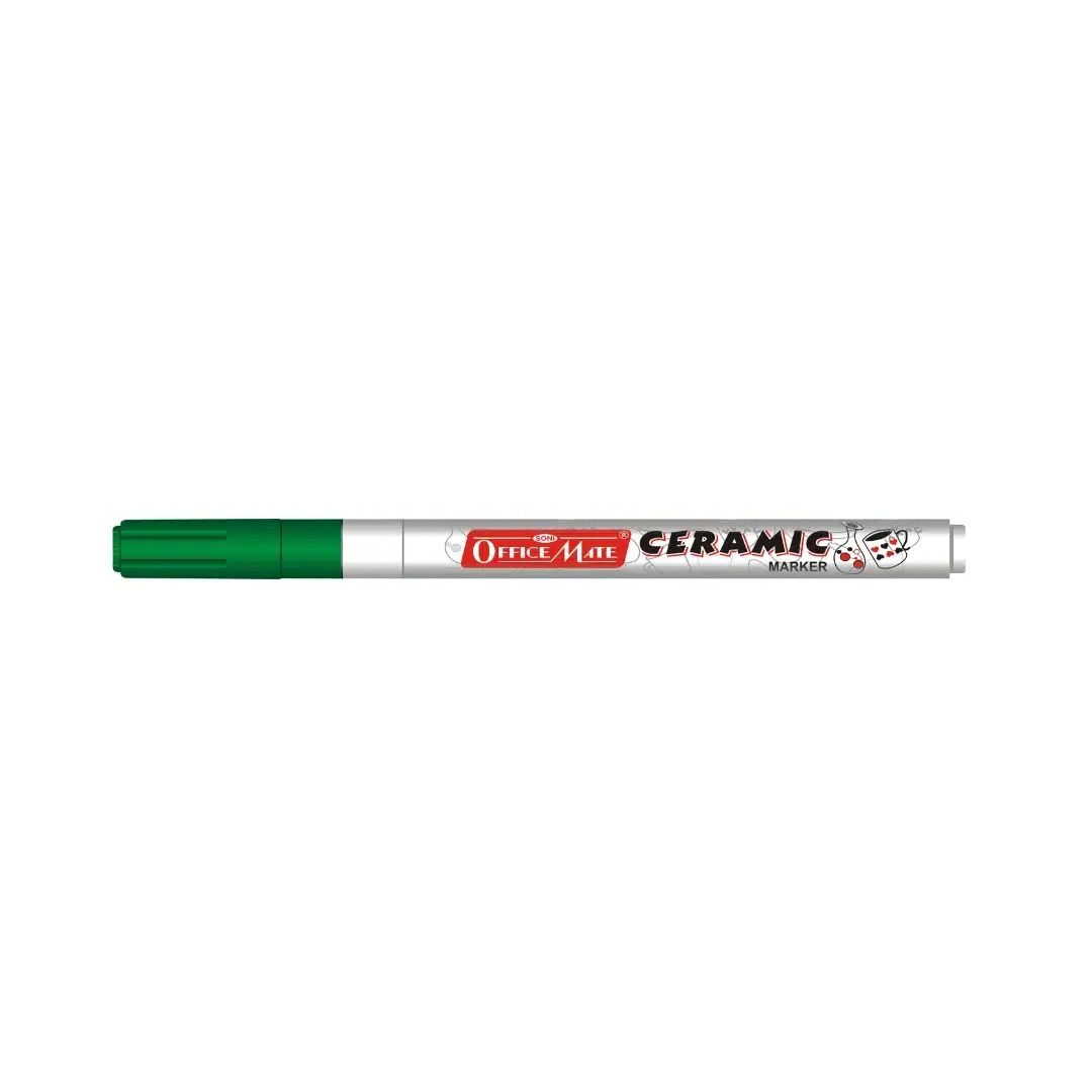 Soni Officemate Slim Ceramic Marker - Fine Tip (3.05 MM) - Green