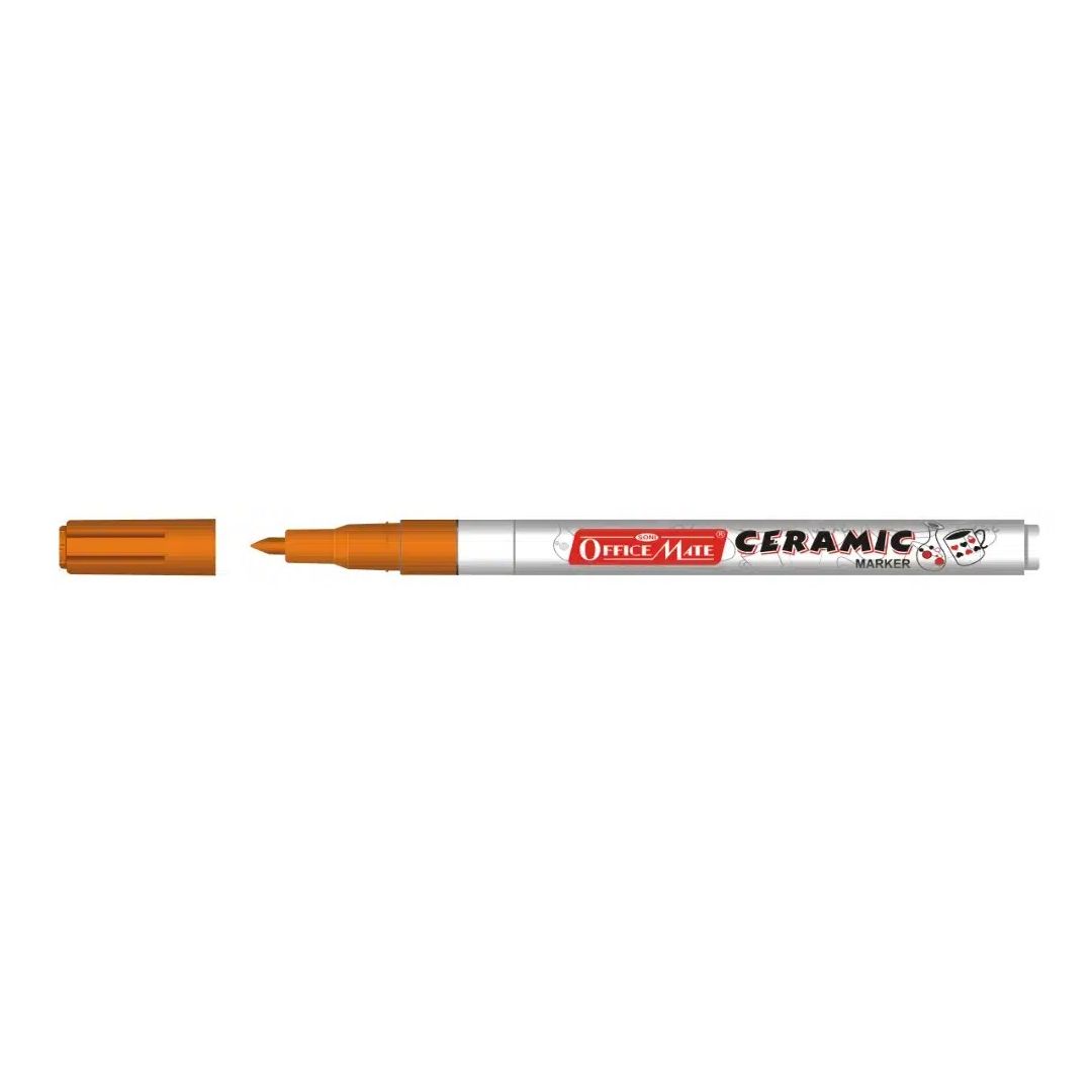 Soni Officemate Slim Ceramic Marker - Fine Tip (3.05 MM) - Orange