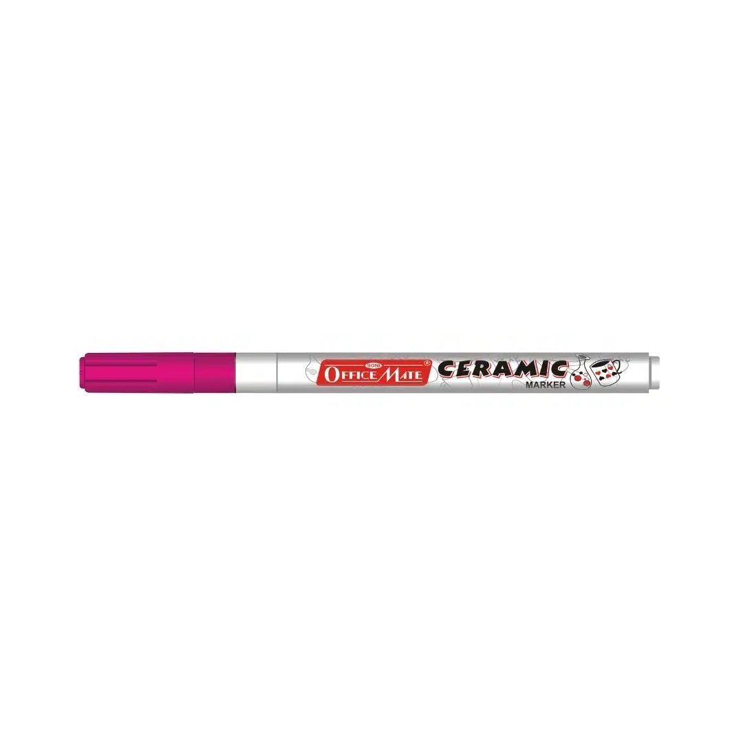 Soni Officemate Slim Ceramic Marker - Fine Tip (3.05 MM) - Pink