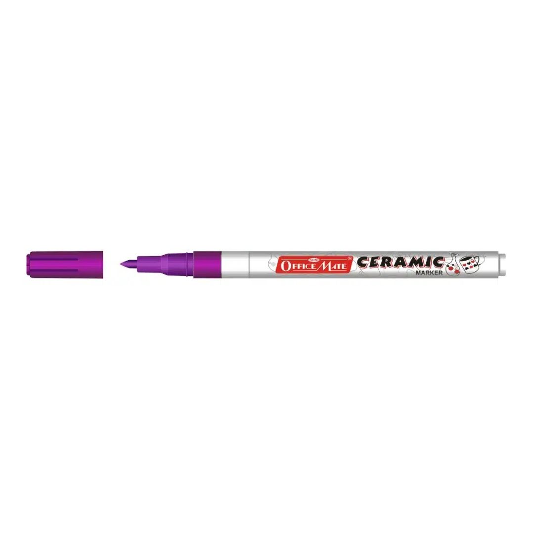 Soni Officemate Slim Ceramic Marker - Fine Tip (3.05 MM) - Violet