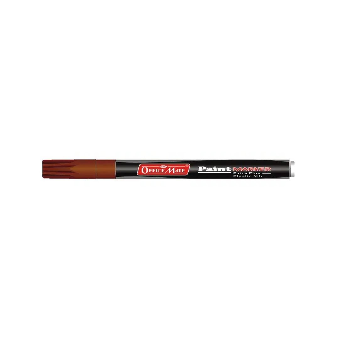 Soni Officemate Paint Marker - Fine Tip (3.05 MM) - Brown