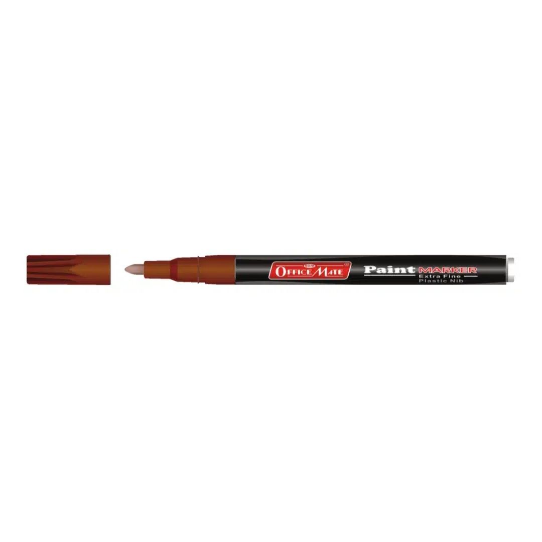 Soni Officemate Paint Marker - Fine Tip (3.05 MM) - Brown