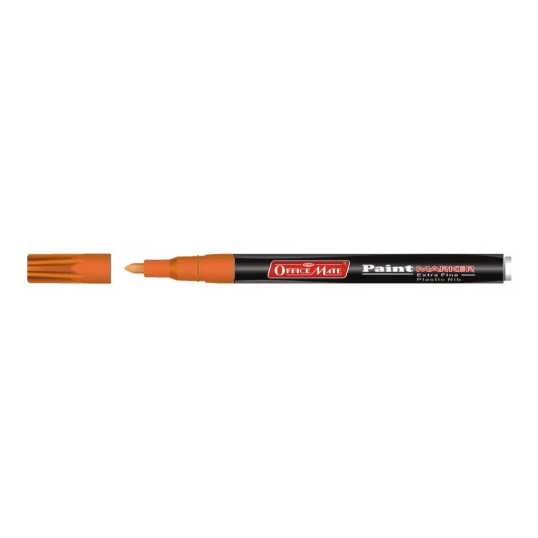 Soni Officemate Paint Marker - Fine Tip (3.05 MM) - Orange