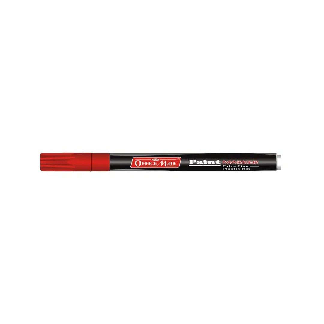 Soni Officemate Paint Marker - Fine Tip (3.05 MM) - Red