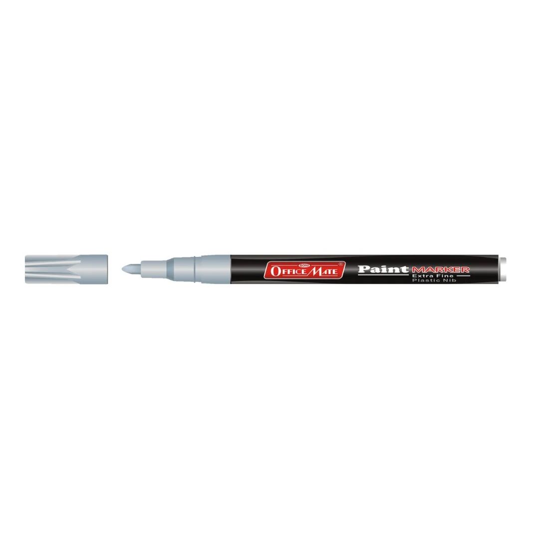 Soni Officemate Paint Marker - Fine Tip (3.05 MM) - Silver