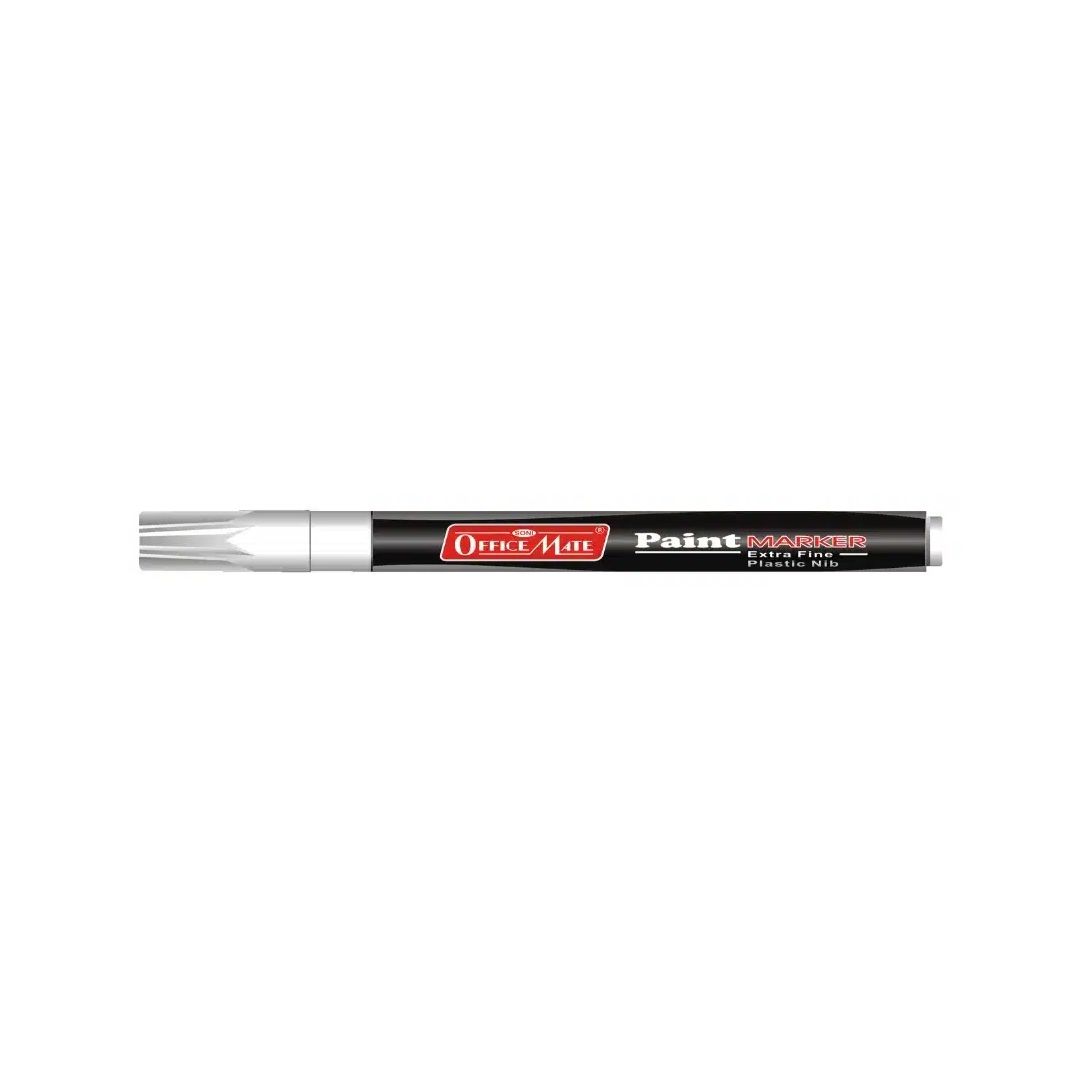 Soni Officemate Paint Marker - Fine Tip (3.05 MM) - White