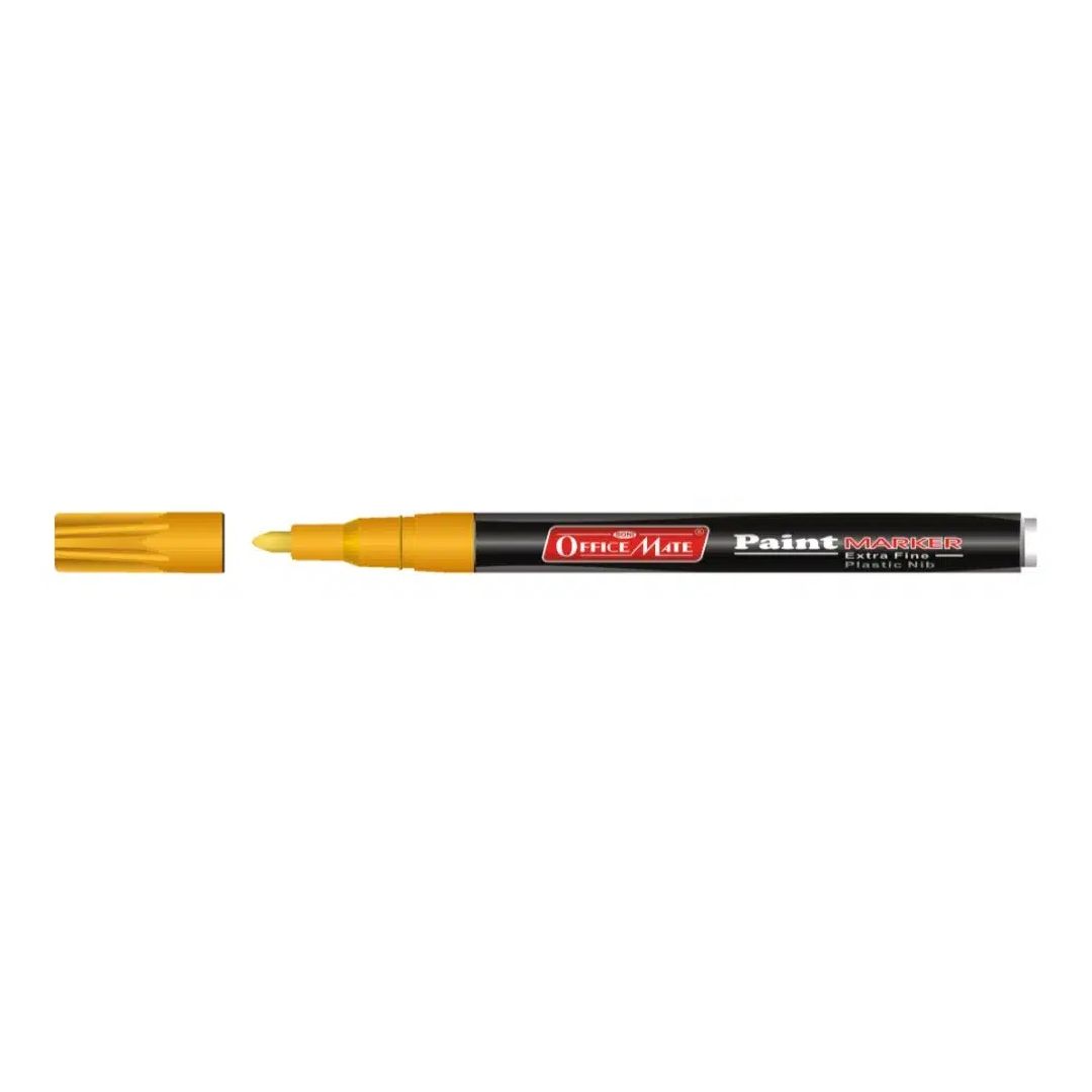 Soni Officemate Paint Marker - Fine Tip (3.05 MM) - Yellow