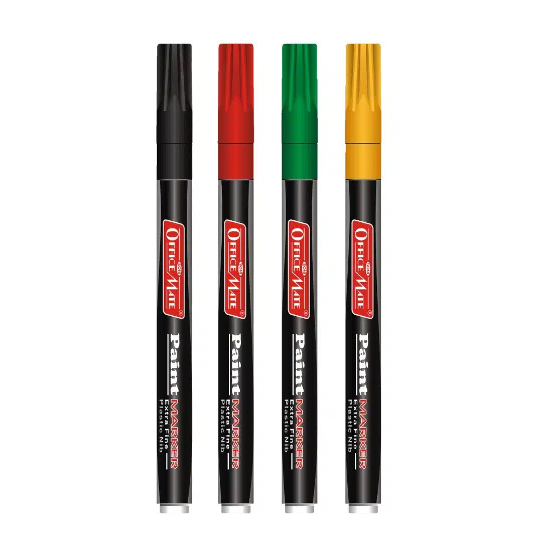 Soni Officemate Fine Tip Paint Marker - Pack of 4