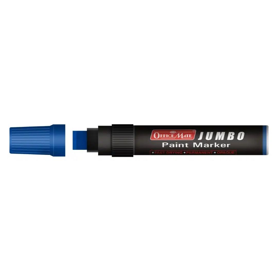 Soni Officemate Jumbo Paint Marker - Chisel Tip (15 MM) - Blue