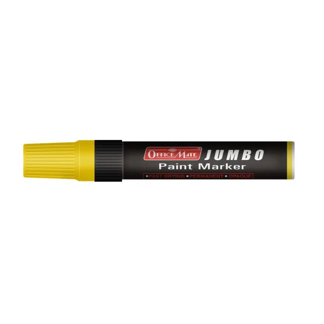 Soni Officemate Jumbo Paint Marker - Chisel Tip (15 MM) - Yellow