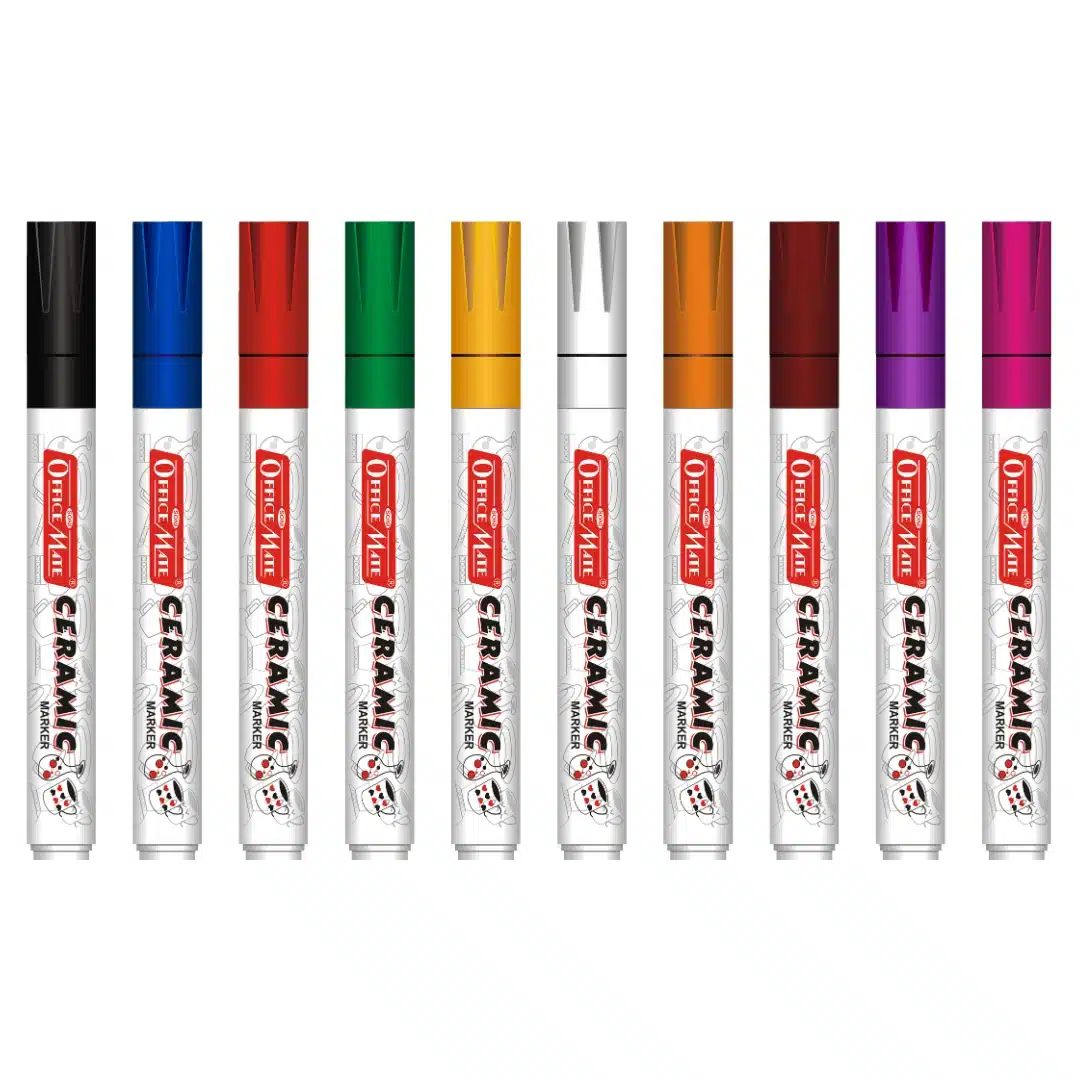 Soni Officemate Slim Regular Ceramic Marker - Pack of 10