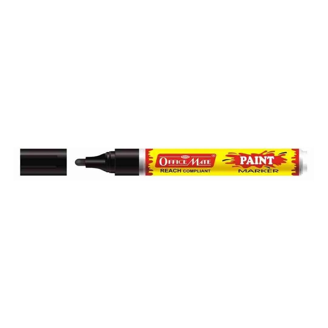 Soni Officemate Paint Marker - Bullet Tip (4.5 MM) - Black