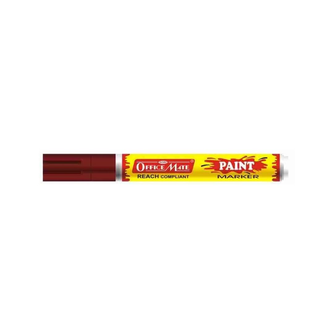 Soni Officemate Paint Marker - Bullet Tip (4.5 MM) - Brown