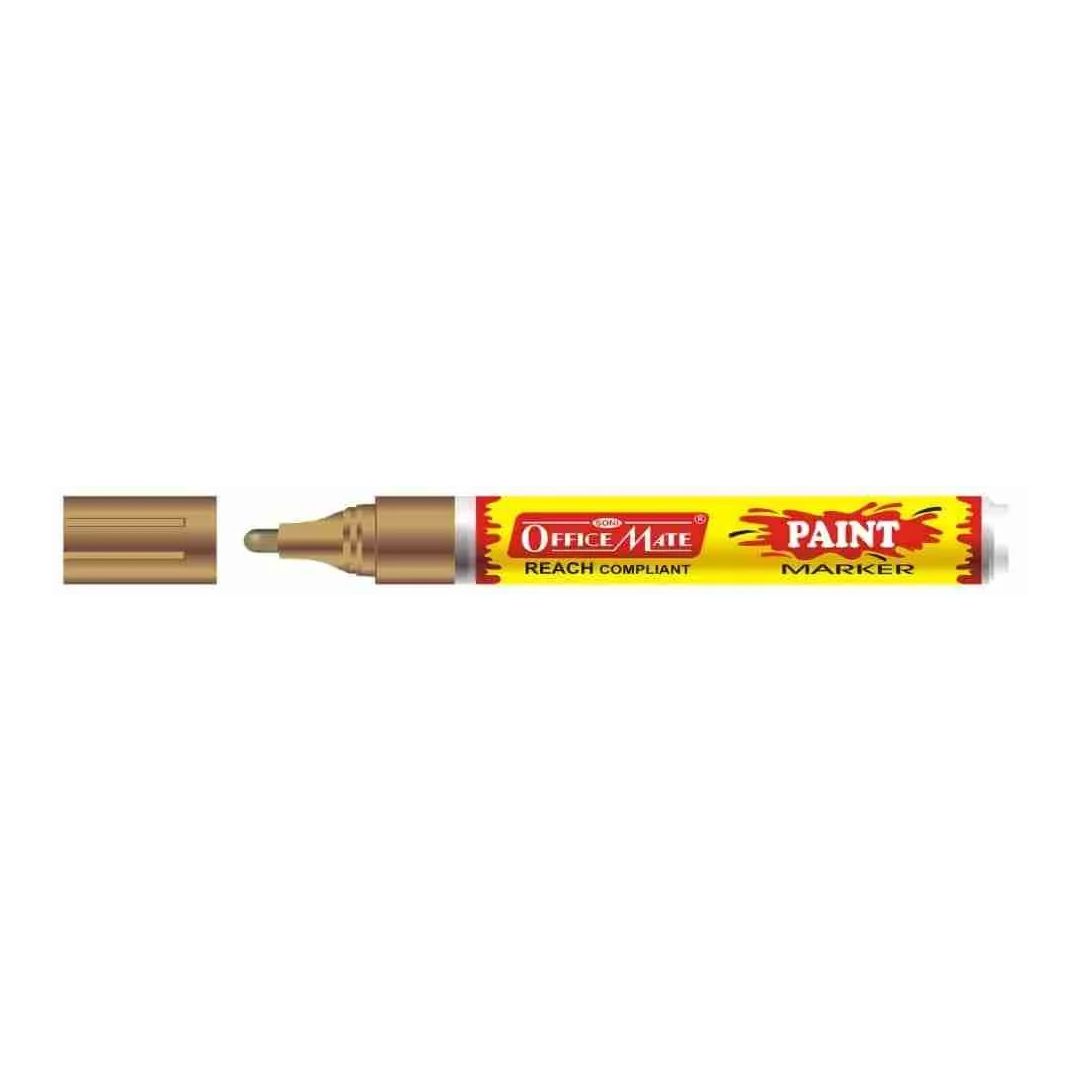 Soni Officemate Paint Marker - Bullet Tip (4.5 MM) - Golden