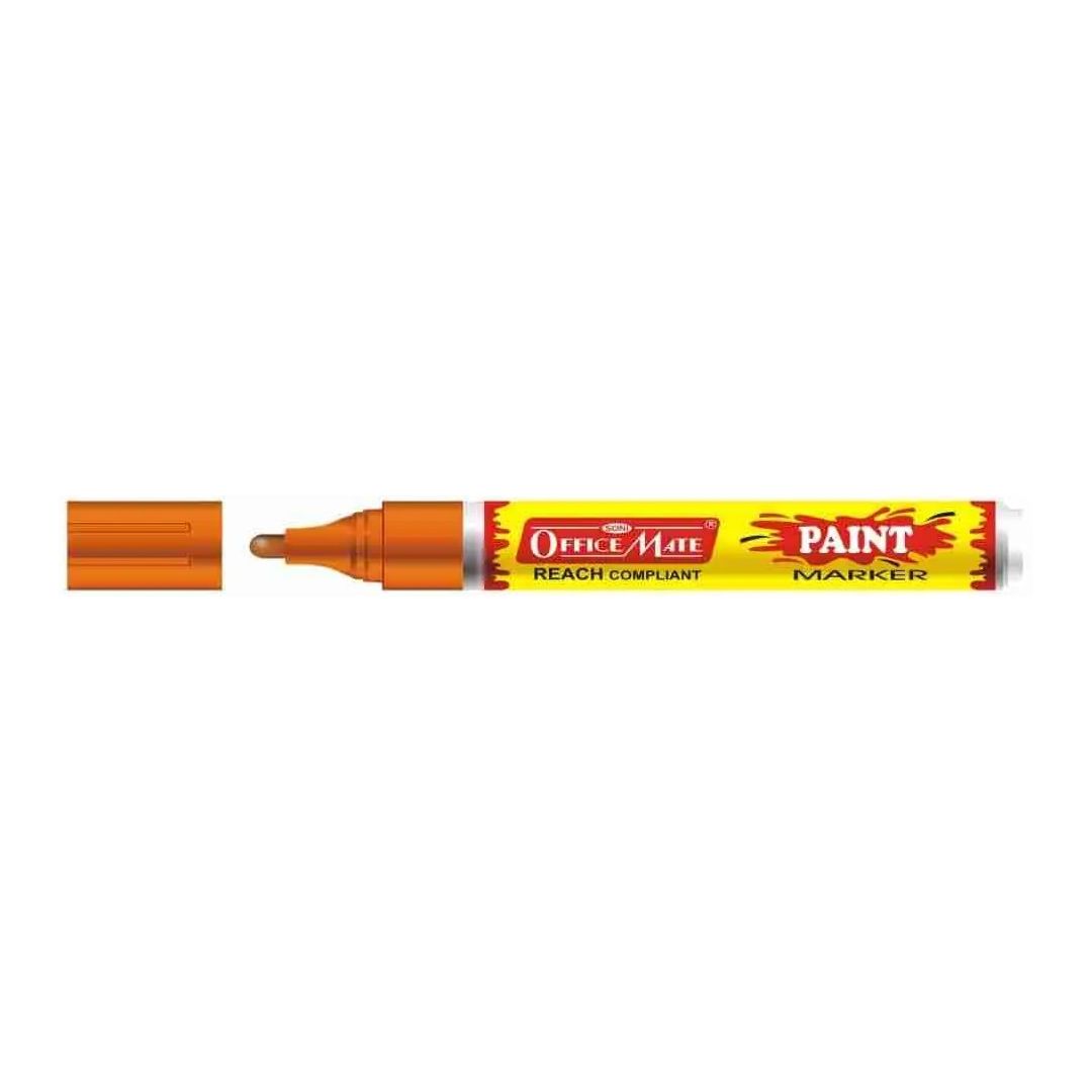 Soni Officemate Paint Marker - Bullet Tip (4.5 MM) - Orange