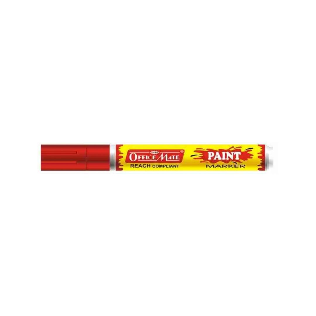 Soni Officemate Paint Marker - Bullet Tip (4.5 MM) - Red