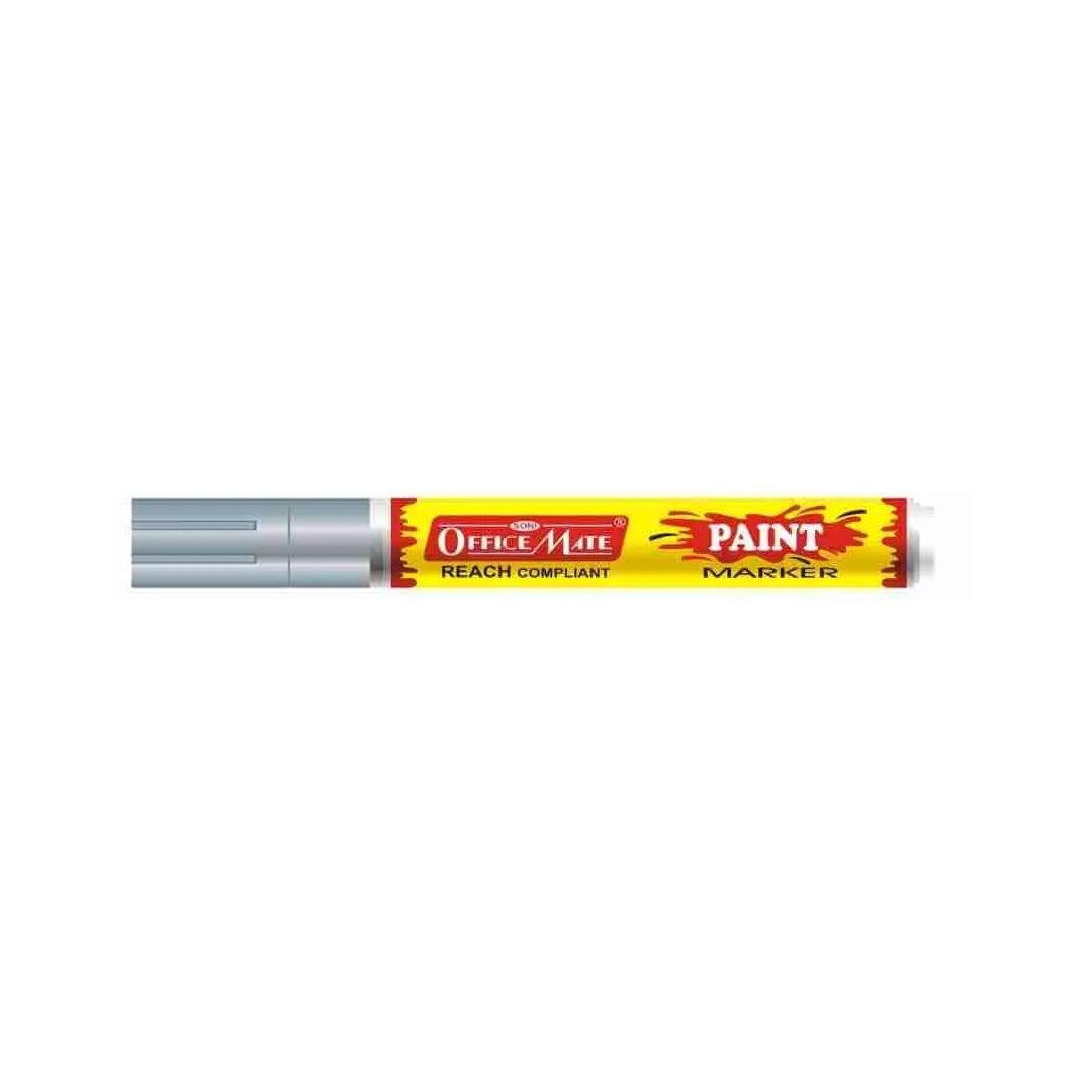 Soni Officemate Paint Marker - Bullet Tip (4.5 MM) - Silver