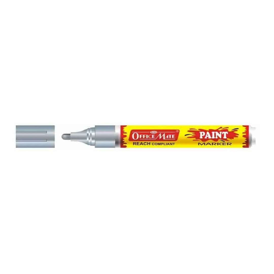 Soni Officemate Paint Marker - Bullet Tip (4.5 MM) - Silver