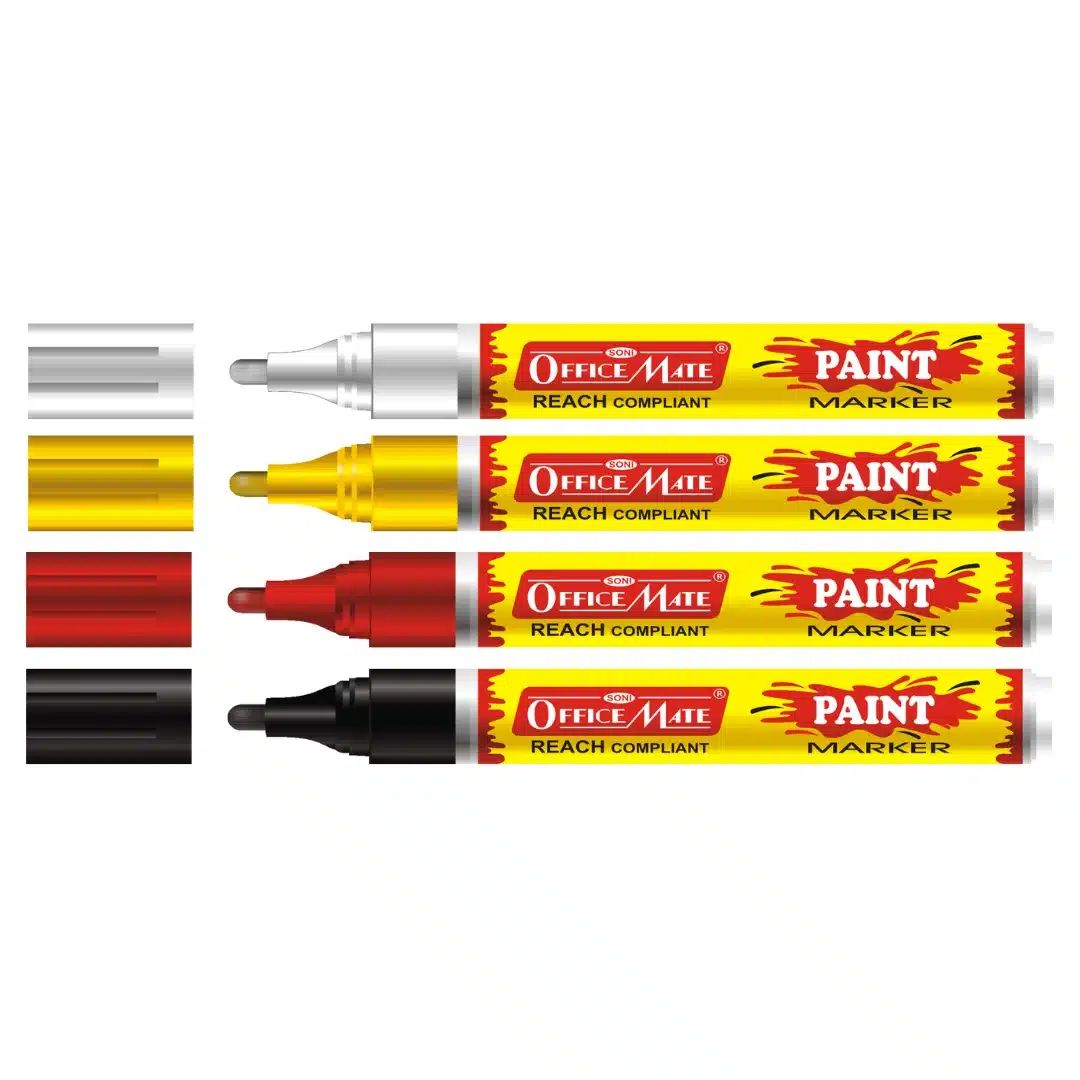 Soni Officemate Regular Paint Marker - Pack of 4