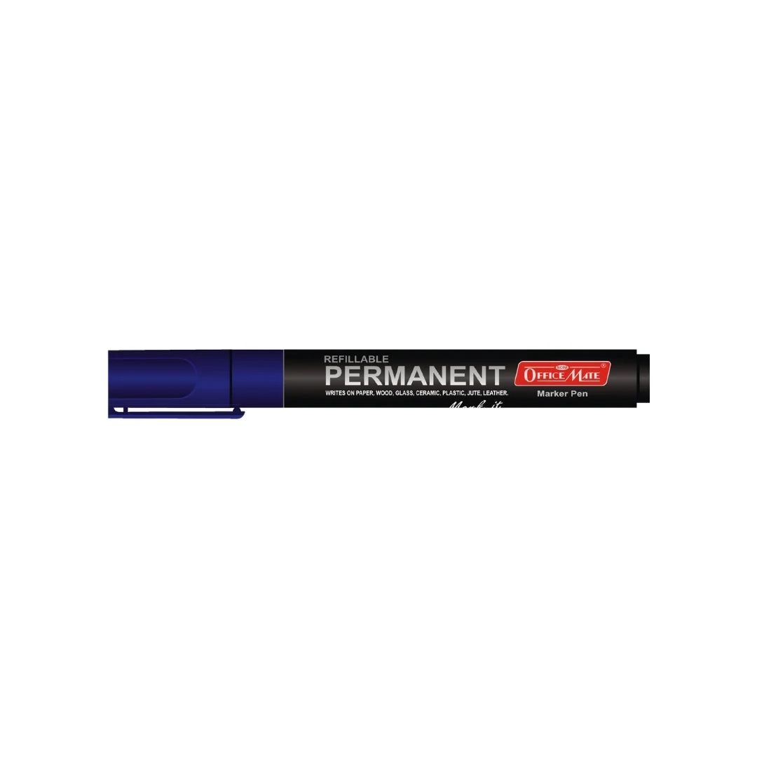 Soni Officemate Refillable - Permanent Marker - Bullet Tip (4.43 MM) - Violet