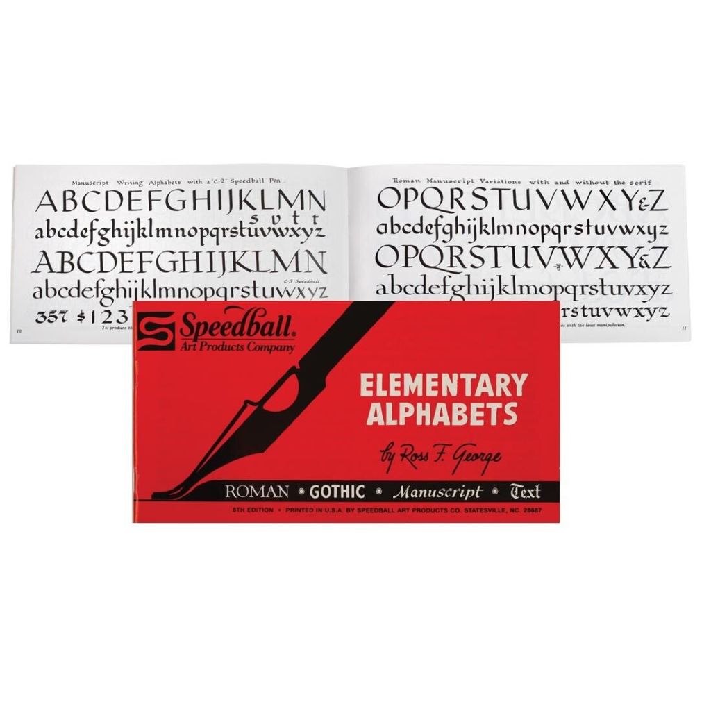 Speedball Elementary Alphabets Book by Ross T. George