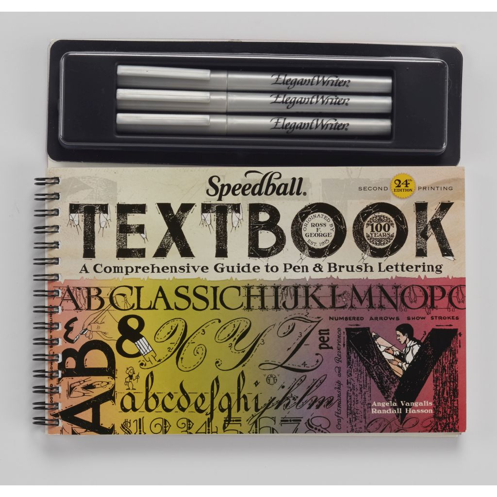 Speedball Textbook Project Kit - Elegant Writer Calligraphy Markers + Textbook