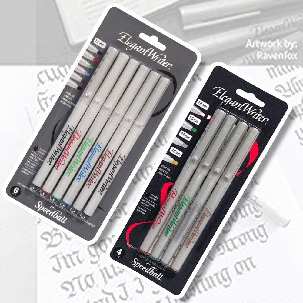 Speedball Elegant Writer Dye Based Calligraphy Marker Sets