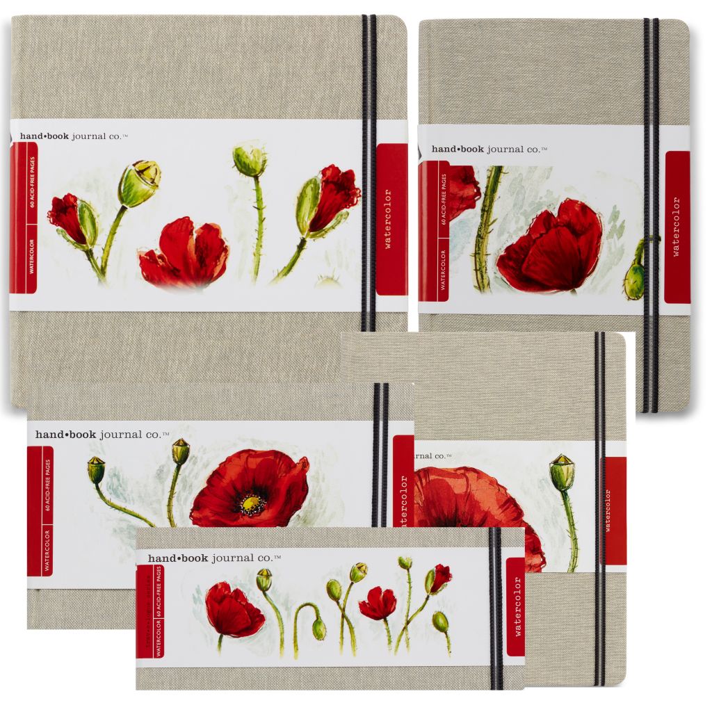 Speedball Travelogue Artist 厚手水彩ジャーナル 正方形 8-1/4 x 8-1/4インチ : Handbook Journal Co. Artist Watercolor Sketchbook