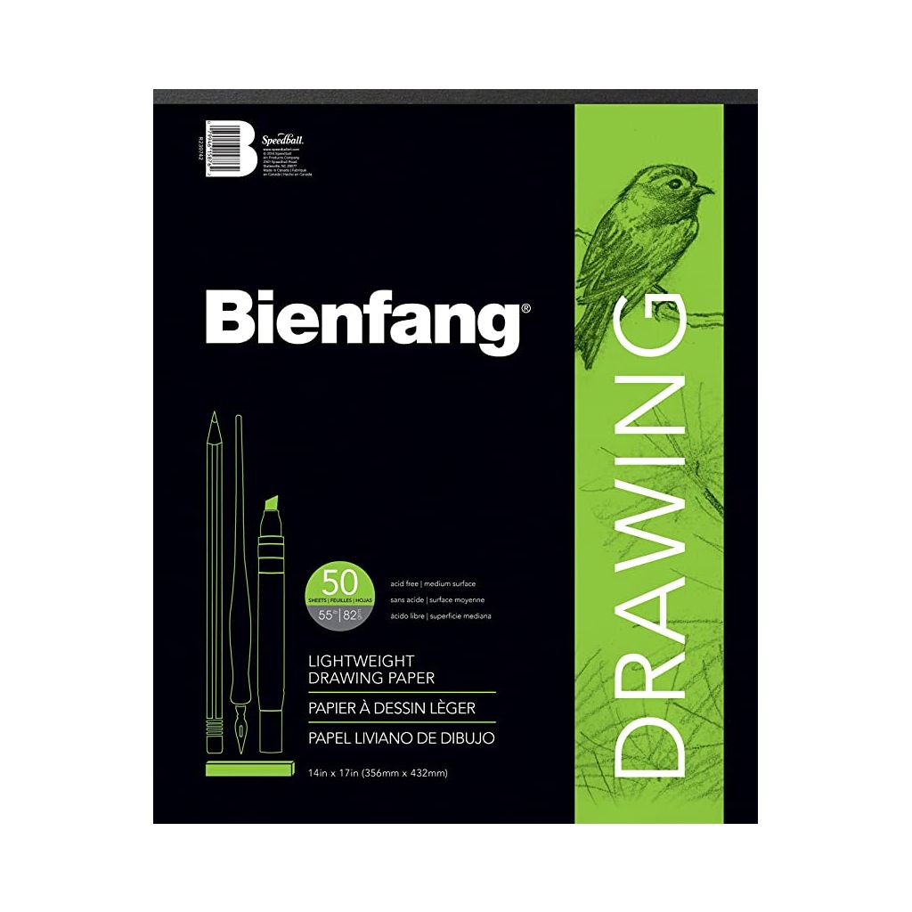 Speedball Bienfang Lightweight Drawing Paper - Light Tooth 82 GSM - 35.56 cm x 43.18 cm or 14